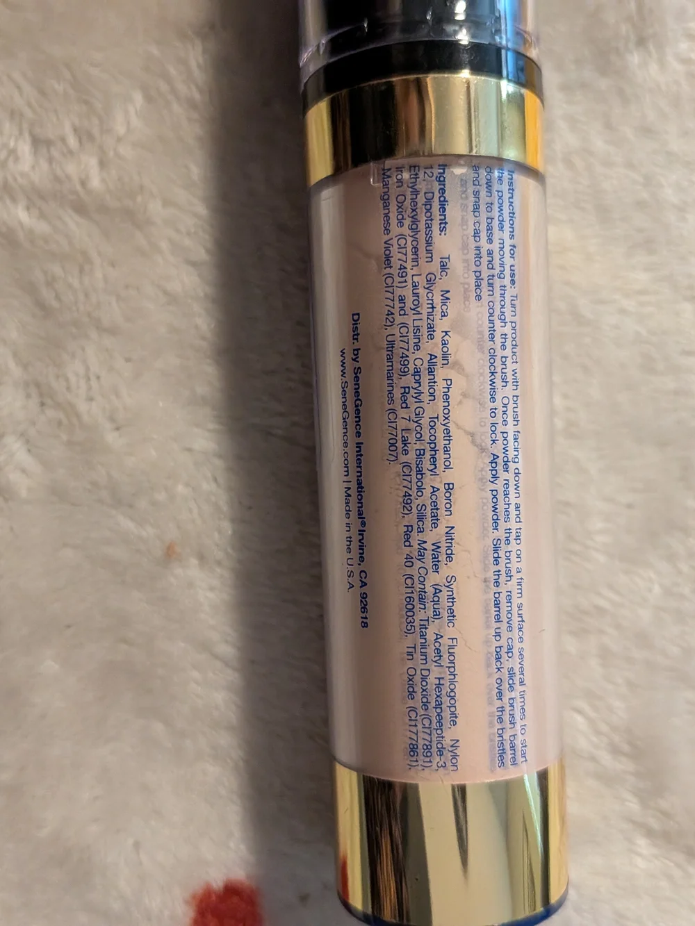 SeneGence Translucid Loose Powder - Light Beige Finish